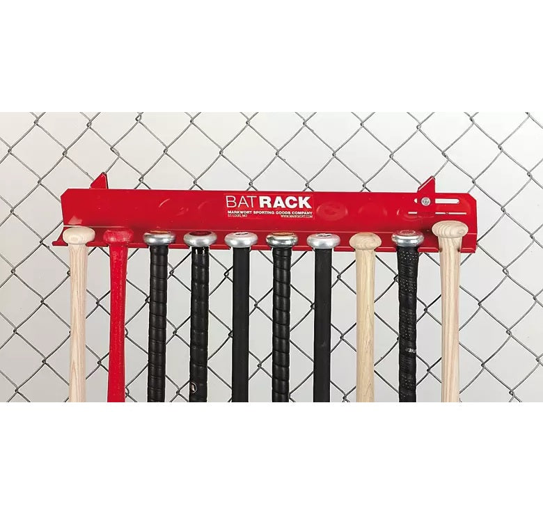 Markwort Aluminum 10 Bat Fence Rack