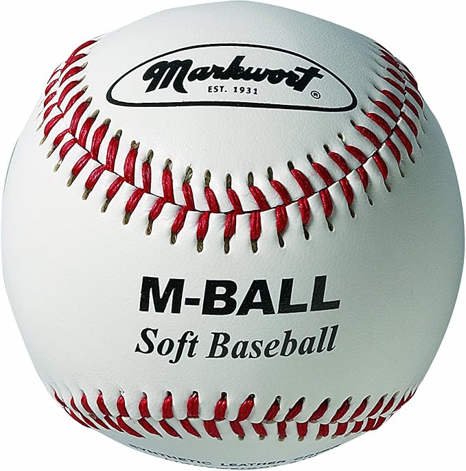 Markwort Soft 9-Inch Baseball for Indoor and Outdoor Training - Dozen