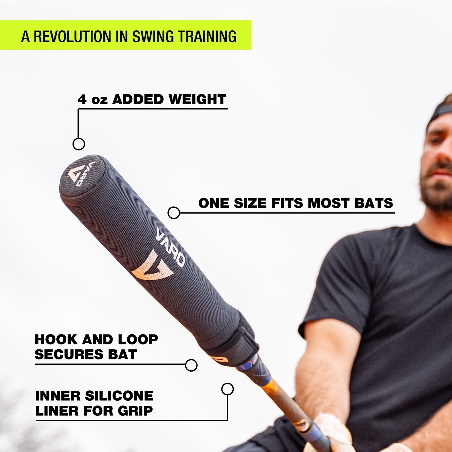 Varo RAP Batting Practice Weighted Hittable Training Sleeve - 4oz
