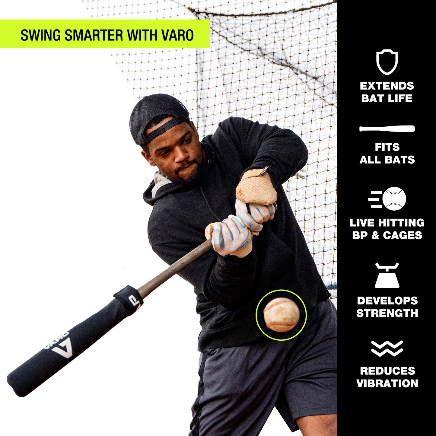 Varo RAP Batting Practice Weighted Hittable Training Sleeve - 4oz