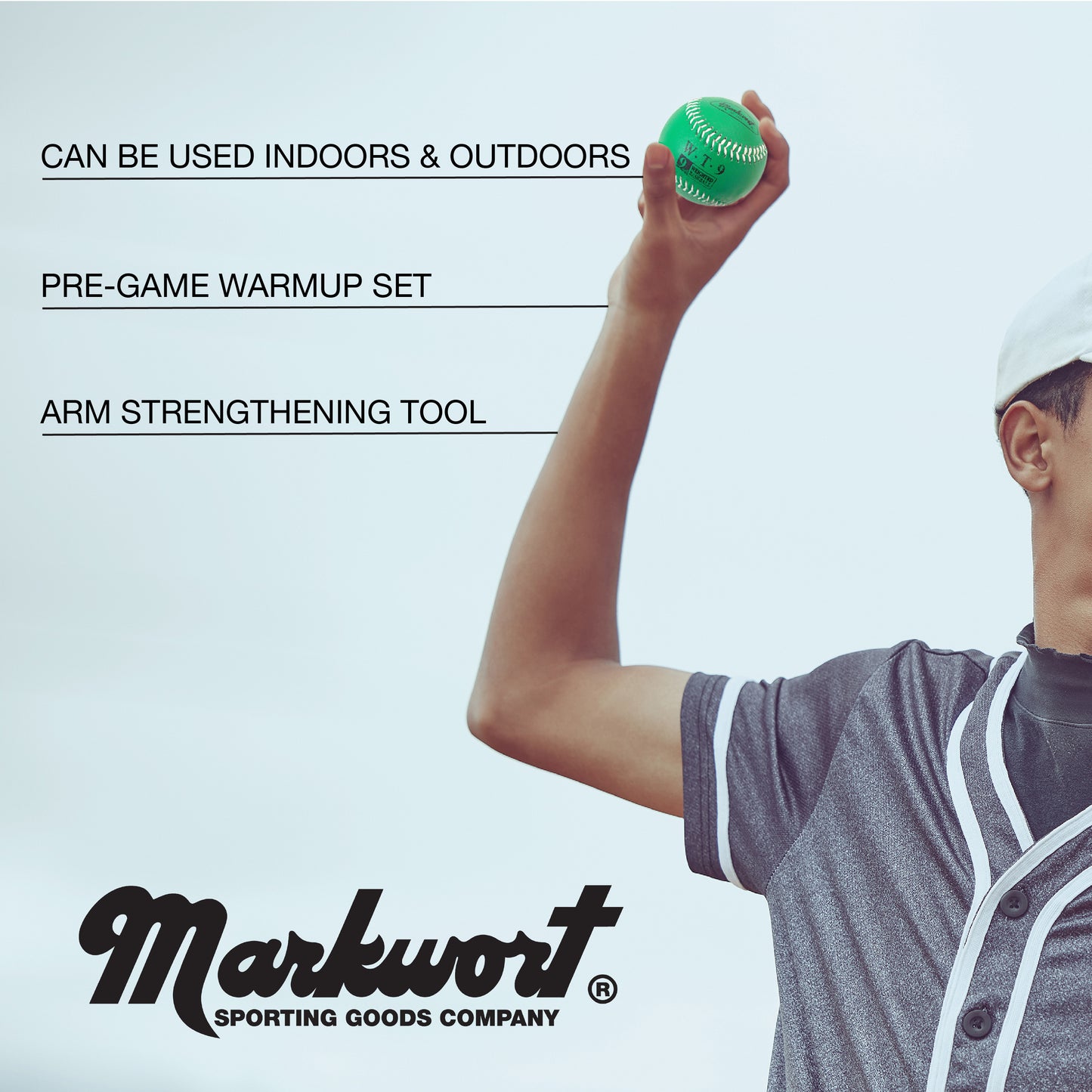 Markwort 9-Inch Leather Cover Weighted Baseball Set