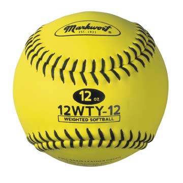 Markwort Weighted 12-Inch Softball For Training and Practice
