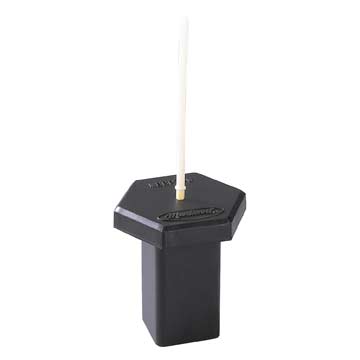 Markwort Black Baseball Baseplug w/White Indicator