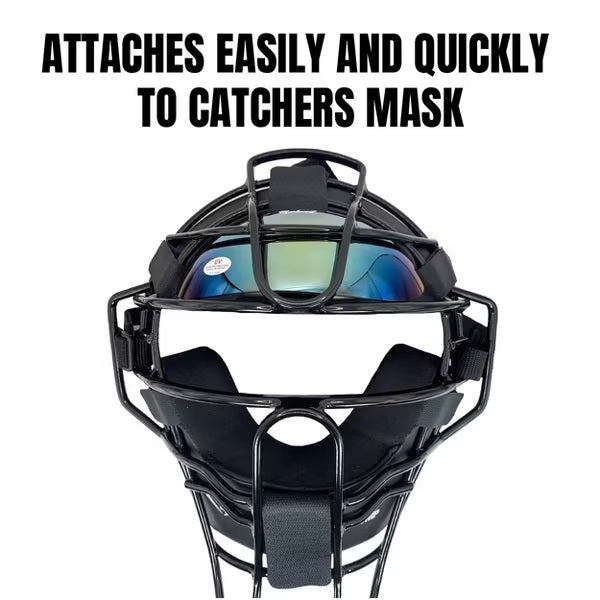 Markwort PowerSwing Catcher's Sun Shade – Glare-Reducing Visor Worn Inside Catcher’s Mask