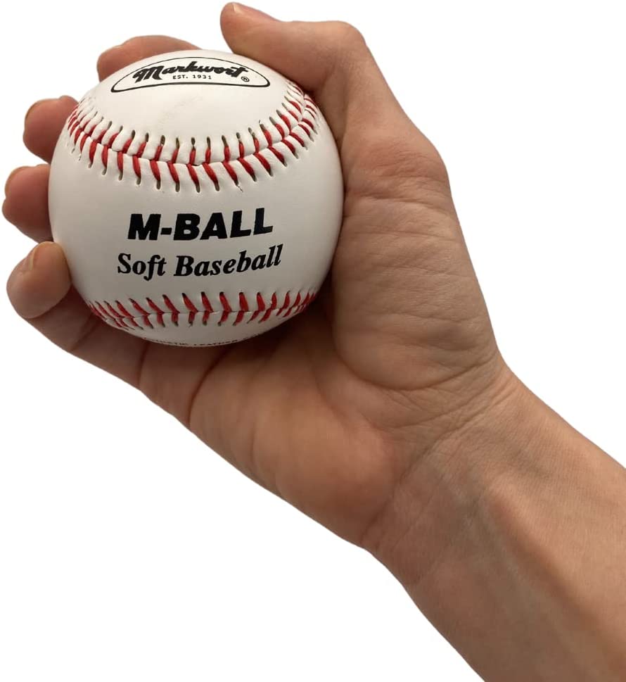 Markwort Soft 9-Inch Baseball for Indoor and Outdoor Training - Dozen