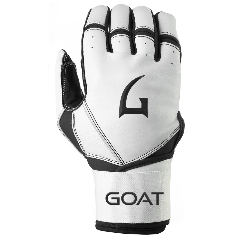 Origin Series Long Cuff White and Black Batting Gloves