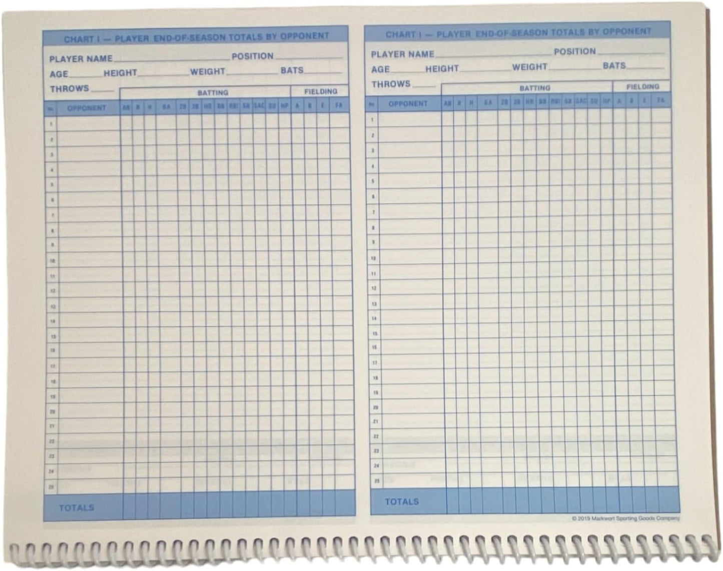 Markwort Baseball & Softball Scorebook - 23 Games