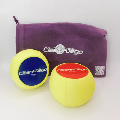 Clean Fuego Flyo 12" Softball Set (6.75oz & 10oz) Softball Pitching and Throwing Trainer