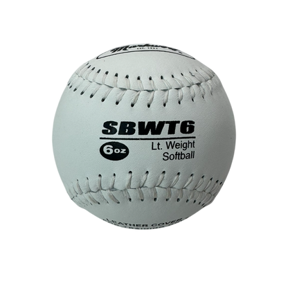 Markwort Weighted Leather Softball Training Balls Set – 6 oz, 8 oz, 10 oz, 12 oz – Set of 4