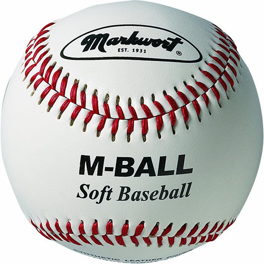 Markwort Soft Lightweight Baseball - 9 - 2.5oz - White - Dozen