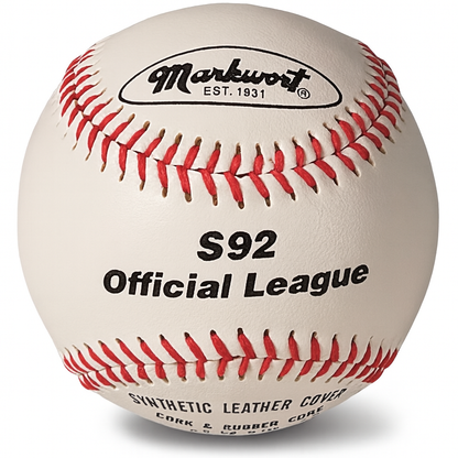 Markwort White Practice Baseballs – Dozen Pack