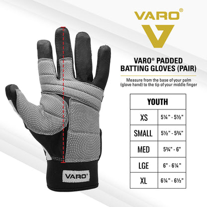 Varo Padded Batting Gloves - Youth (Pair)