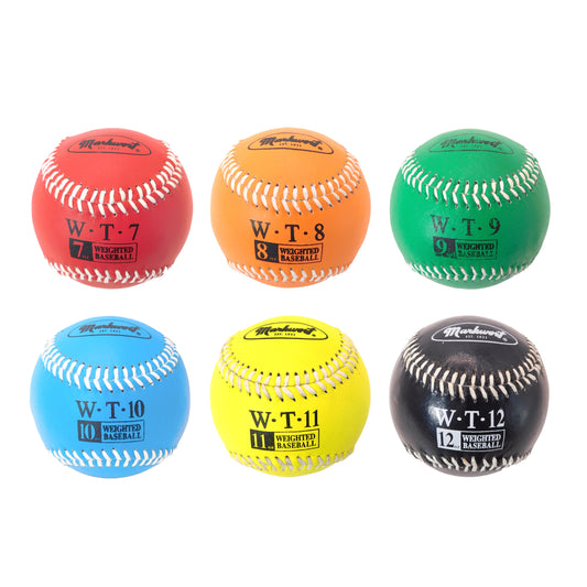 Markwort 9-Inch Leather Cover Weighted Baseball Set