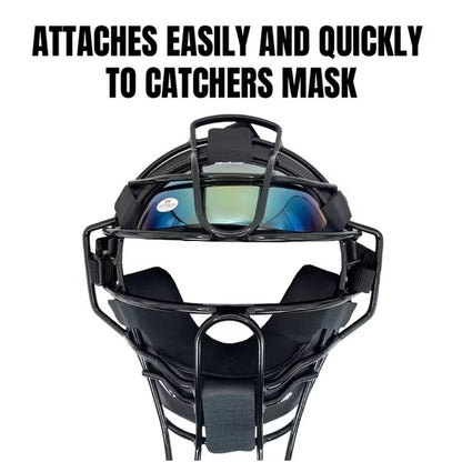 Markwort PowerSwing Catcher's Sun Shade – Glare-Reducing Visor Worn Inside Catcher’s Mask