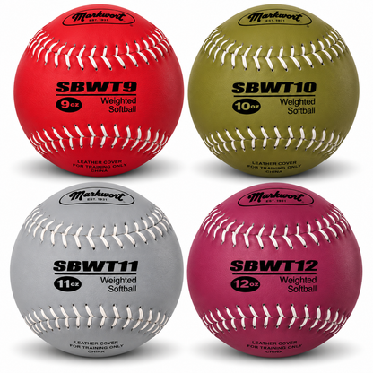 Markwort 12-Inch Weighted Training Softball Set