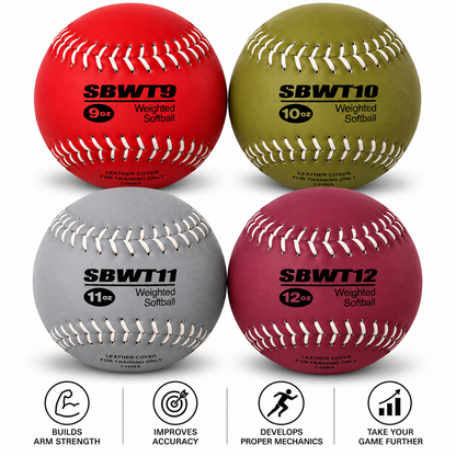 Markwort 12-Inch Weighted Training Softball Set