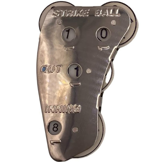 Markwort Stainless Steel 4-Dial Raised Letter Umpire Indicator, Silver