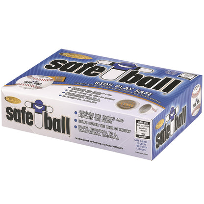 Markwort 9" Safe-T-Ball Baseball - 3.5oz - White - Dozen